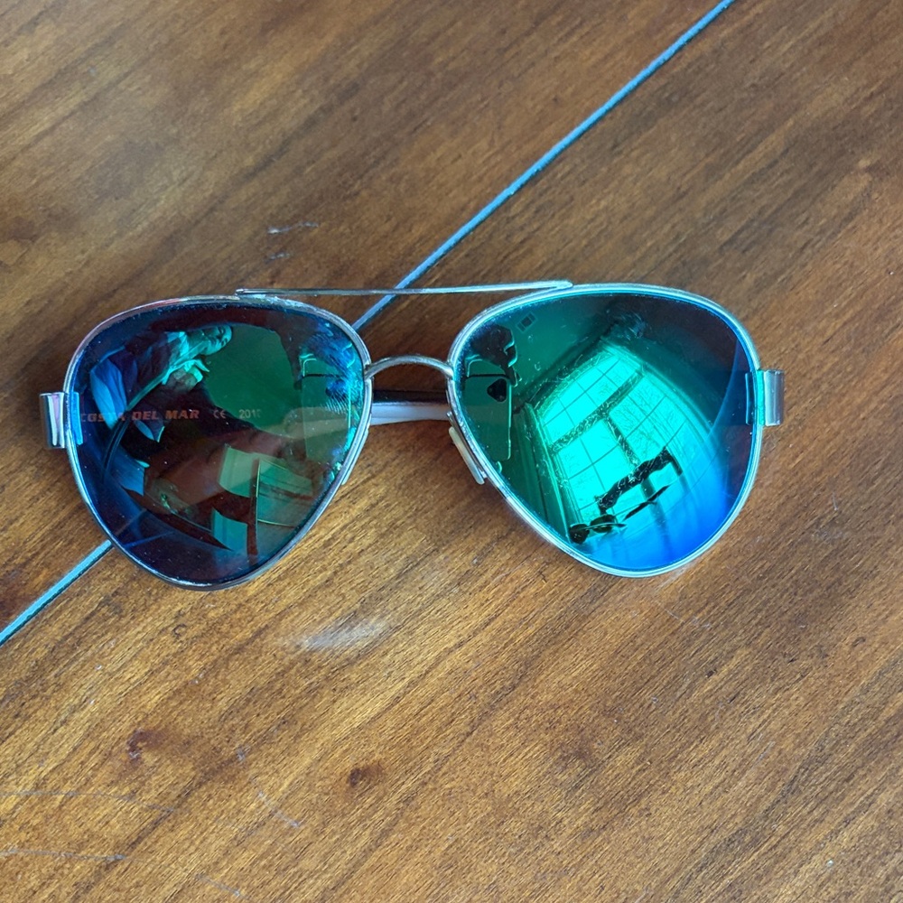 Costa Blue and Green Aviator Sunglasses